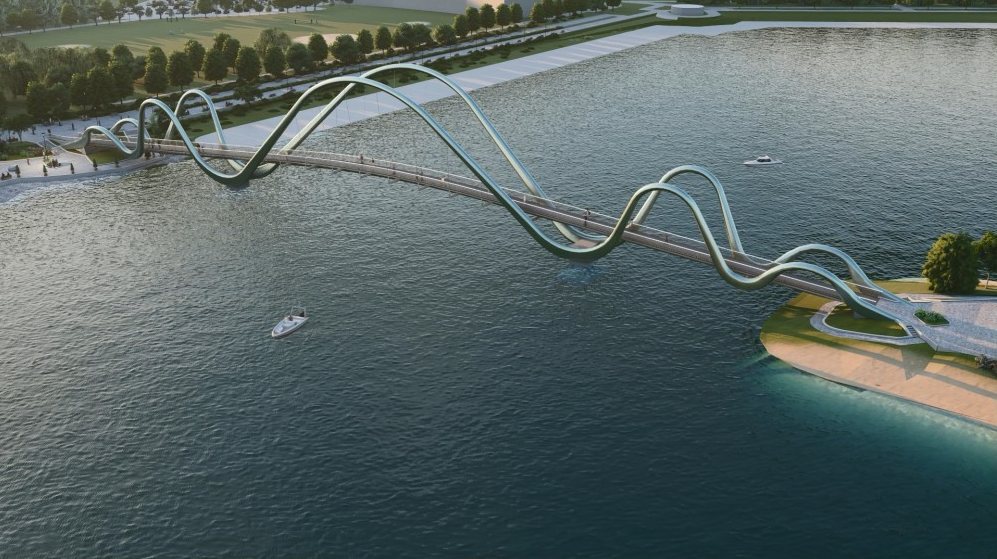 Мост на Оболони. Фото: КГГА