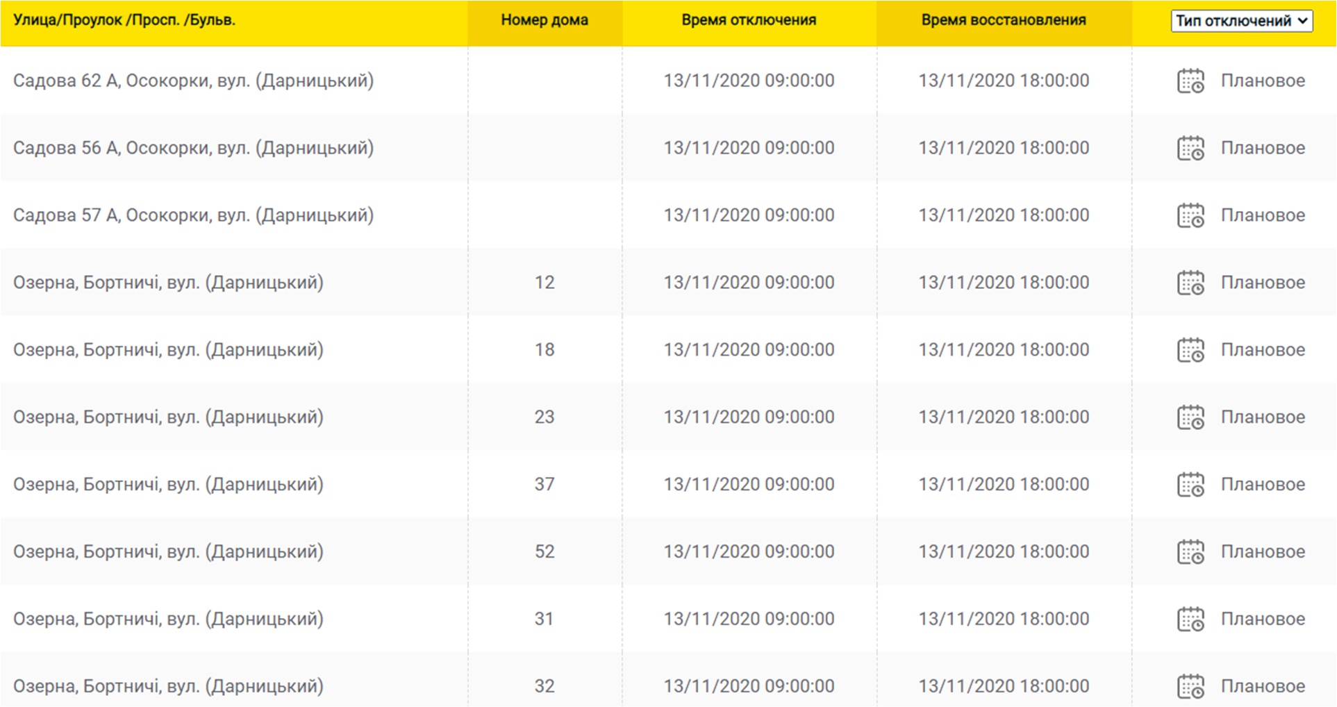 Отключение света 13.11 в Киеве. Фото: ДТЭК