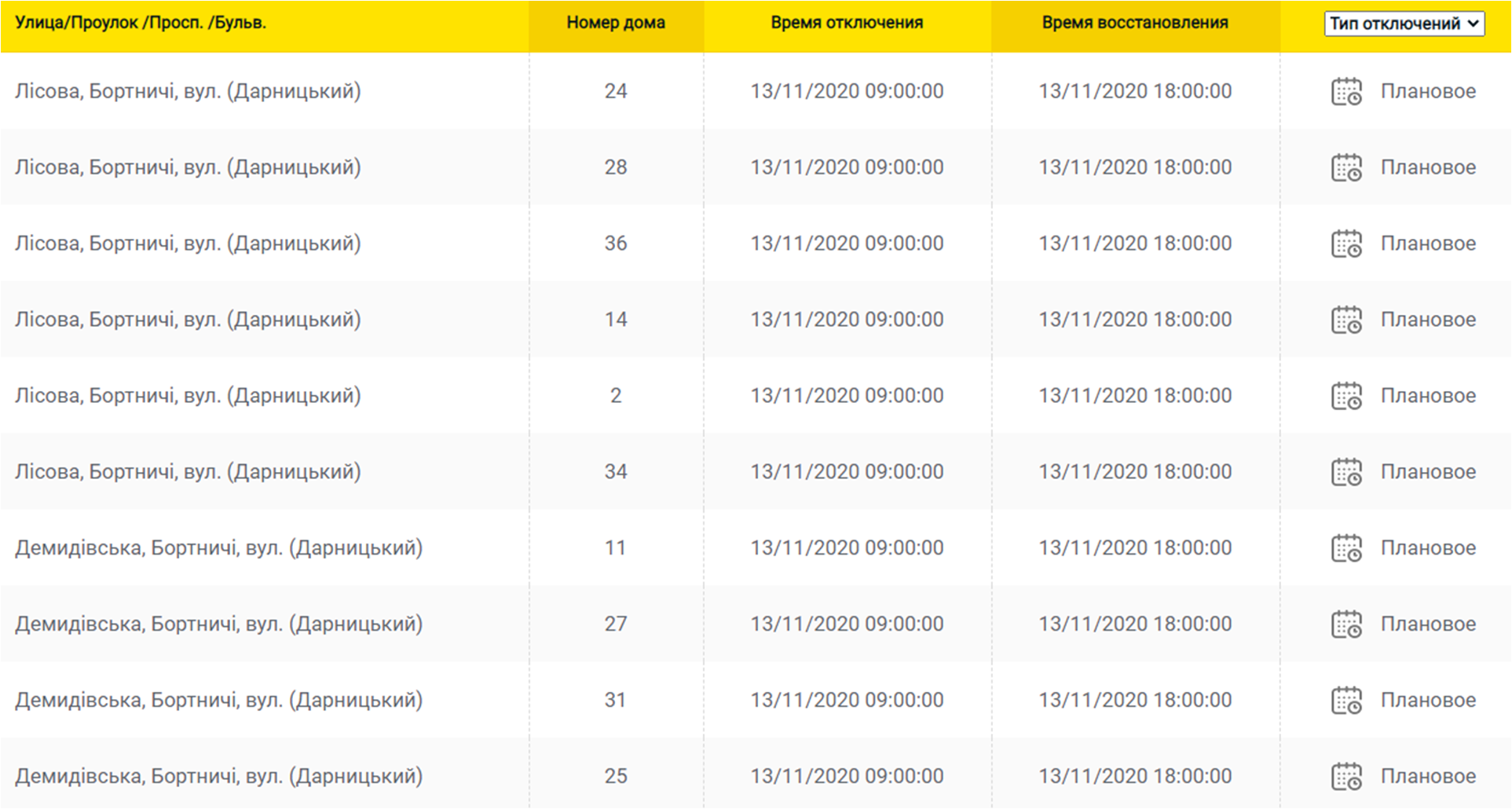 Отключение света 13.11 в Киеве. Фото: ДТЭК
