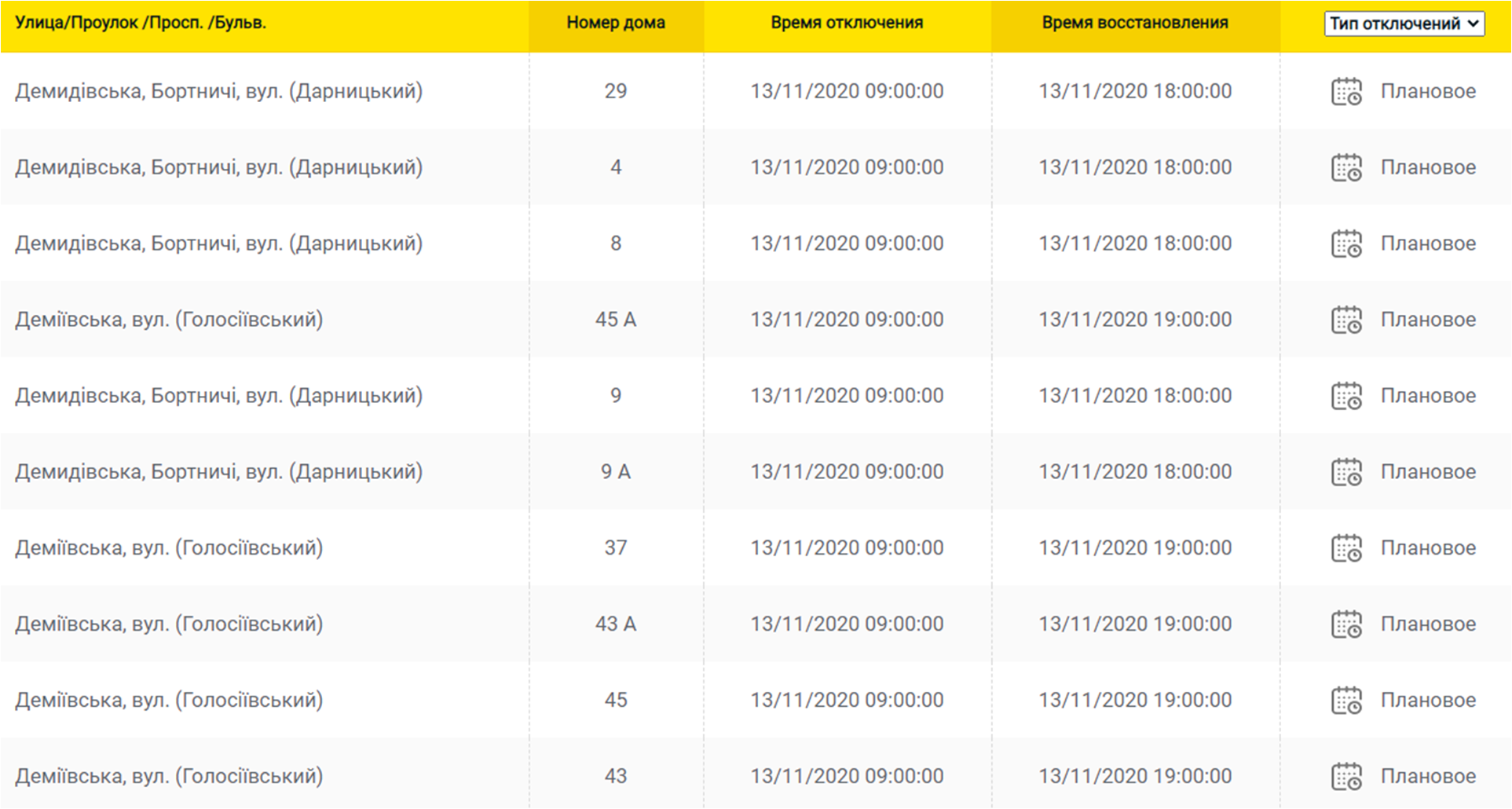 Отключение света 13.11 в Киеве. Фото: ДТЭК