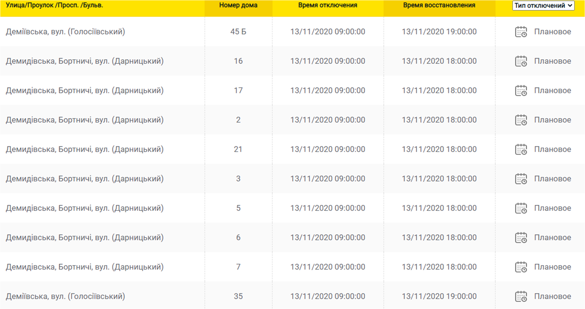 Отключение света 13.11 в Киеве. Фото: ДТЭК
