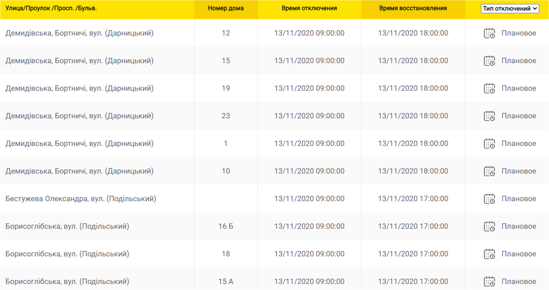 Отключение света 13.11 в Киеве. Фото: ДТЭК