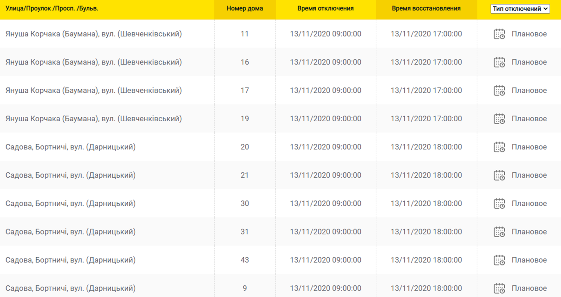 Отключение света 13.11 в Киеве. Фото: ДТЭК
