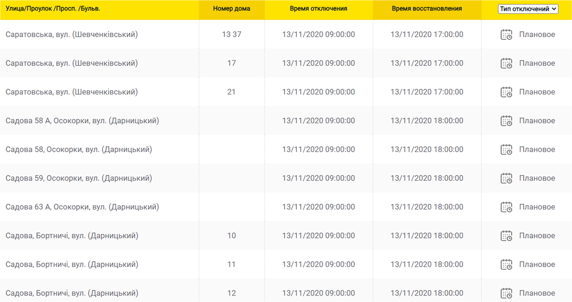 Отключение света 13.11 в Киеве. Фото: ДТЭК