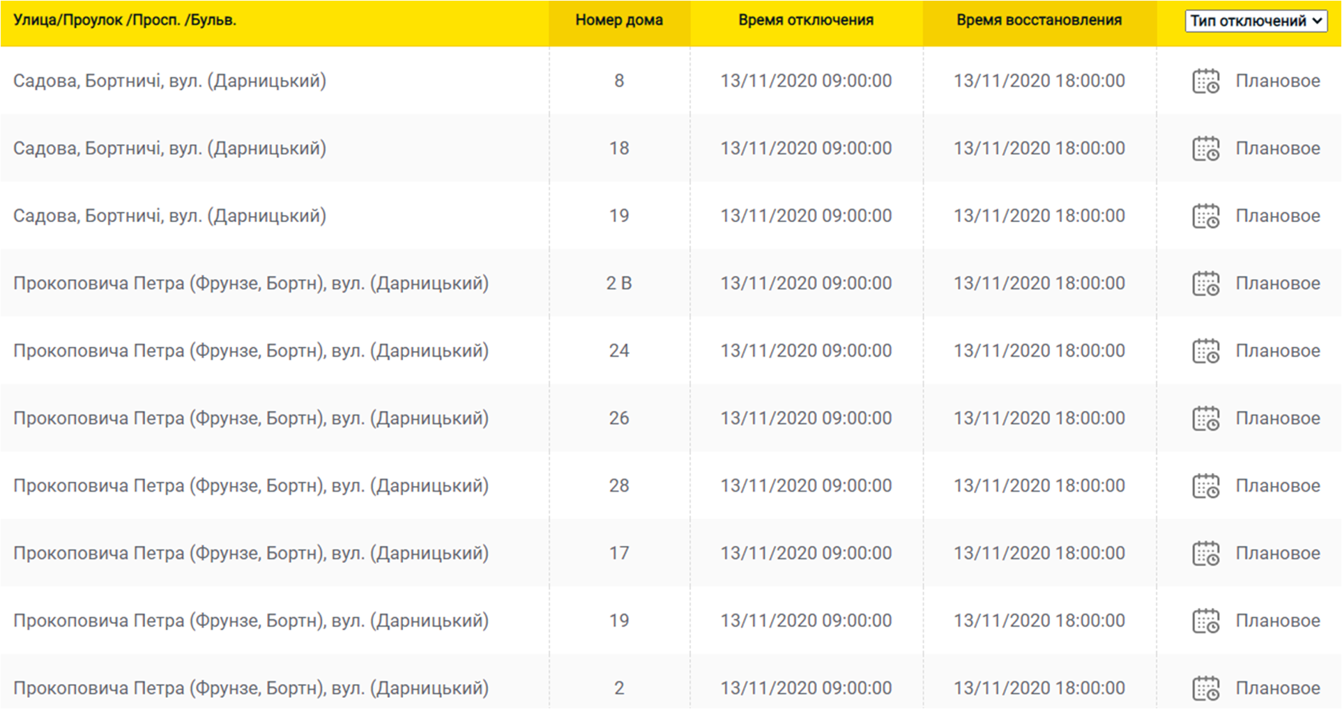 Отключение света 13.11 в Киеве. Фото: ДТЭК
