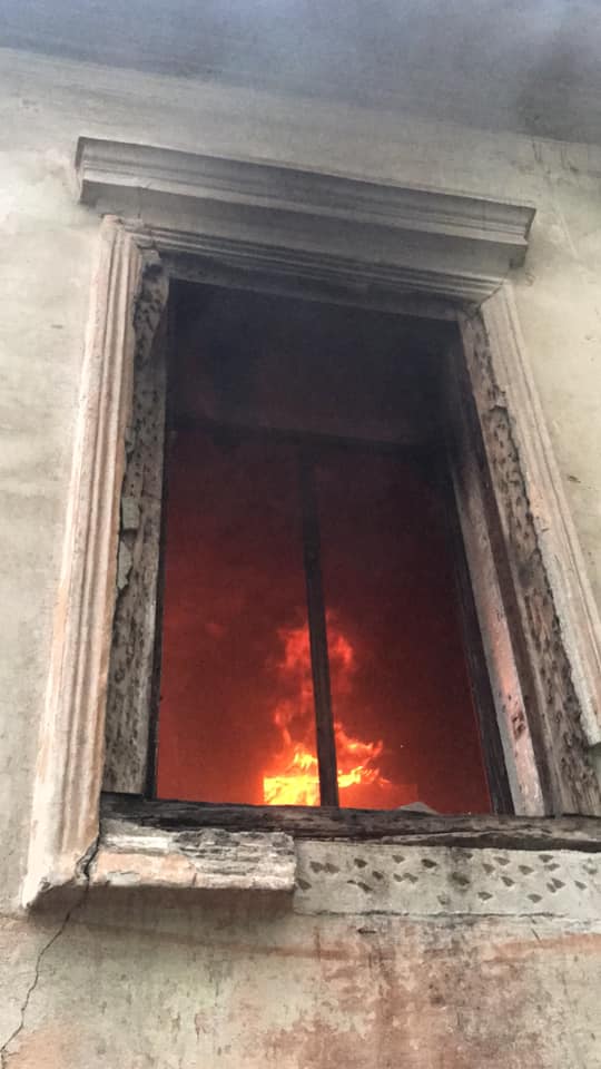 Пожар. Фото: Facebook Павла Калюка