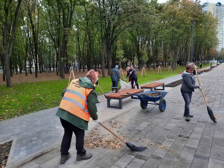 Озеленили: как продвигается реконструкция парка "Юность" на Борщаговке фото 3 2