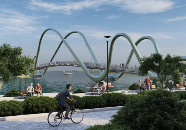 Пешеходный мост. Фото: КГГА