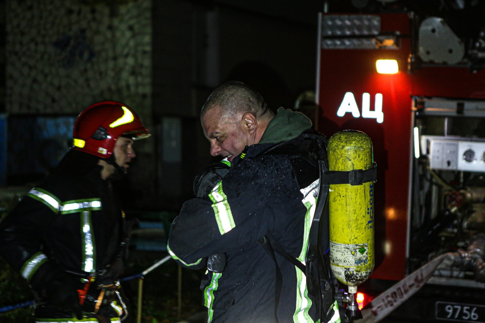 Пожар в Киеве. Фото: ГСЧС