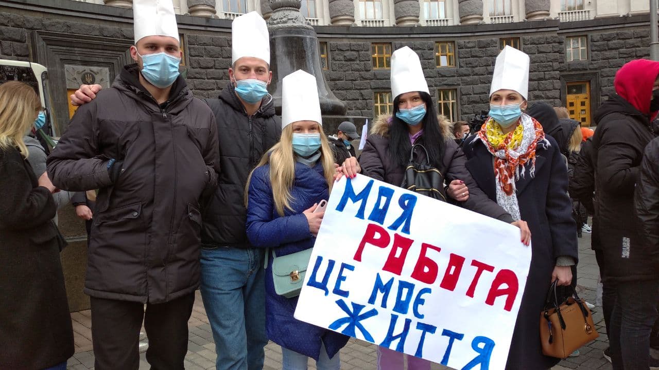 Митинг рестораторов. Фото: Иван Сотников