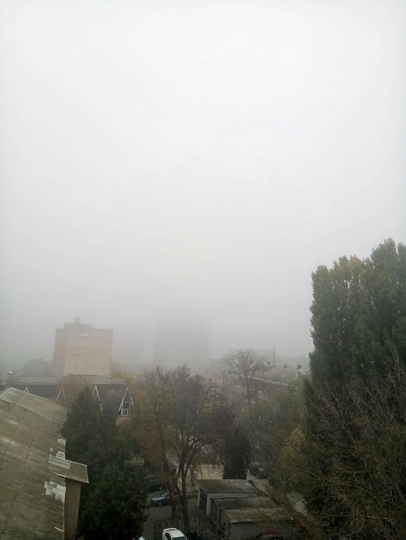 Туман в Киеве. Facebook Danylo Filonenko