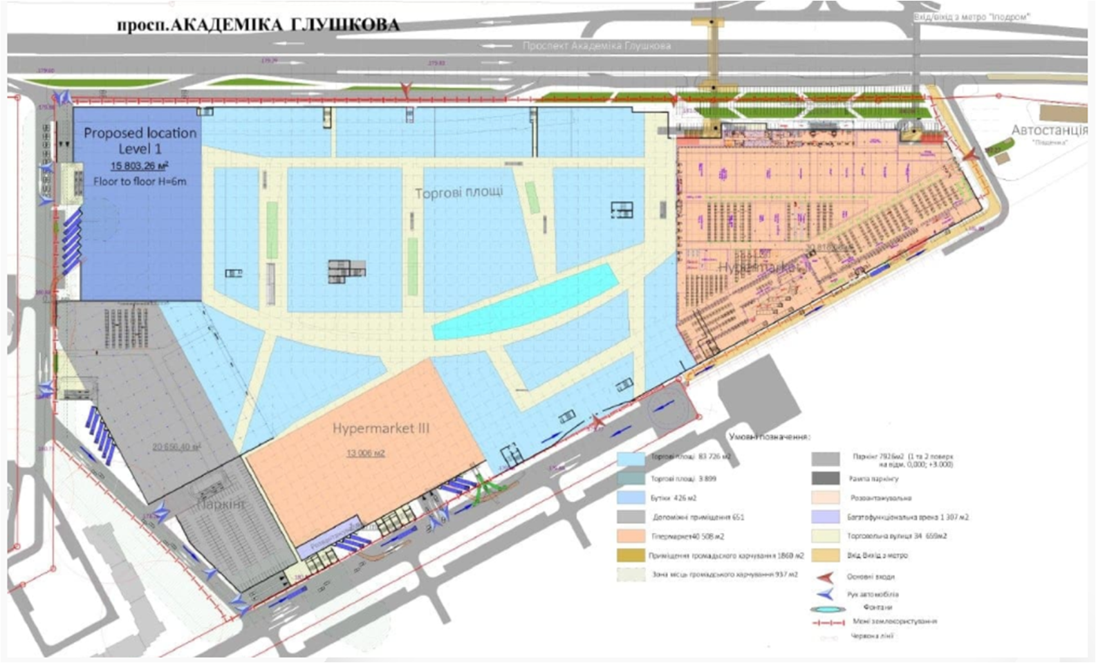 Проект ТЦ на Ипподроме. Фото: NAIukraine