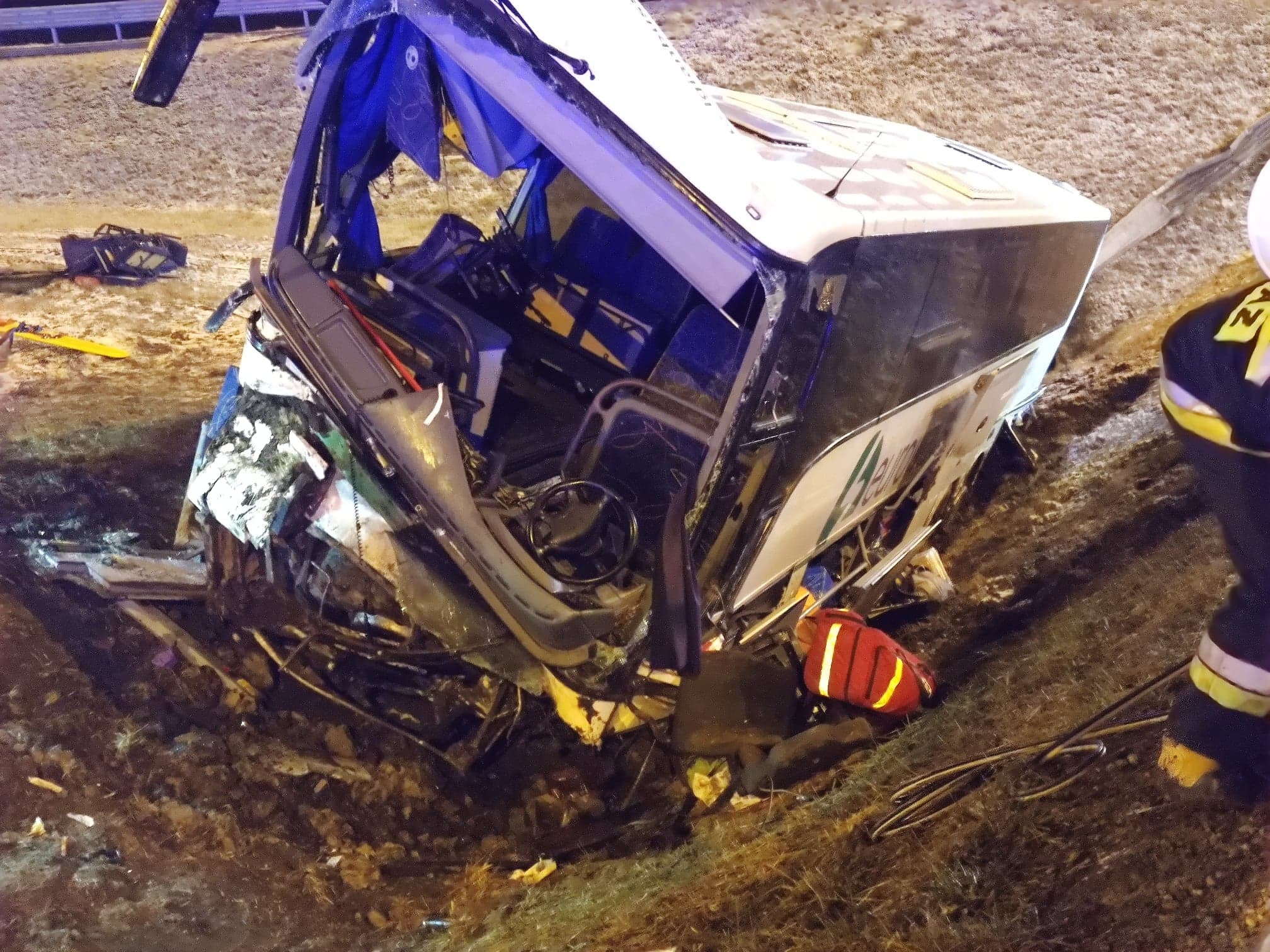 В Польше разбился автобус с украинцами - Фото: @PogotowieRatunkowewPrzemyslu