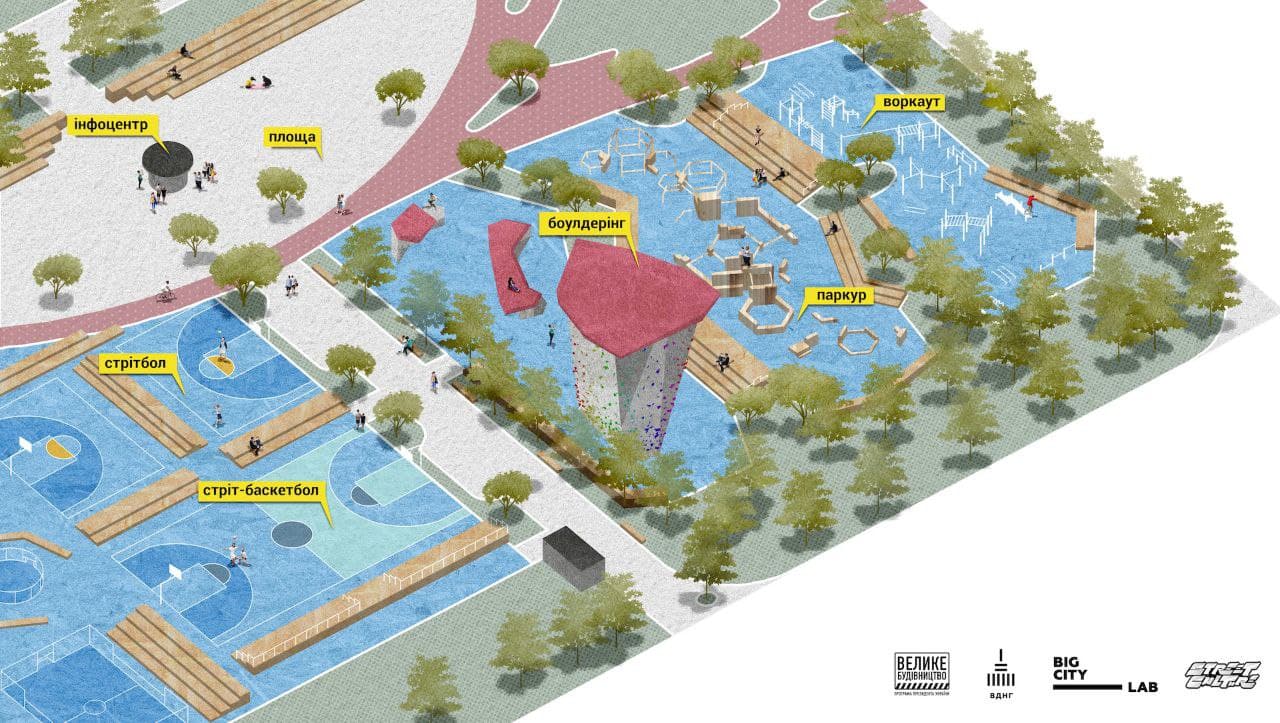 Потренишь и потанцуешь: как будет выглядеть новый урбан-парк на ВДНГ фото