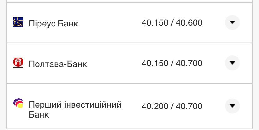 Курс евро в кассах банков