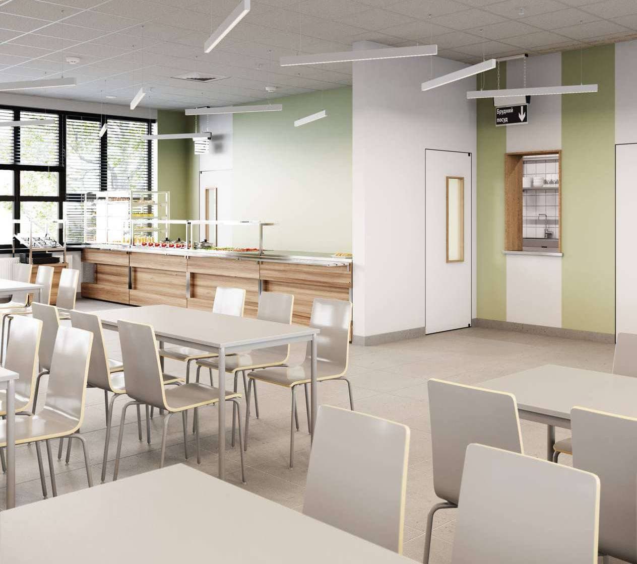 Дизайн інтер'єру обідньої зали.