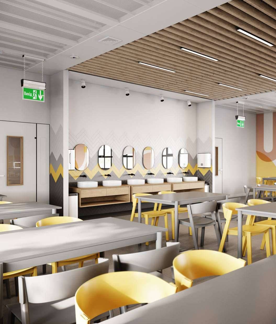 Дизайн інтер'єру обідньої зали.