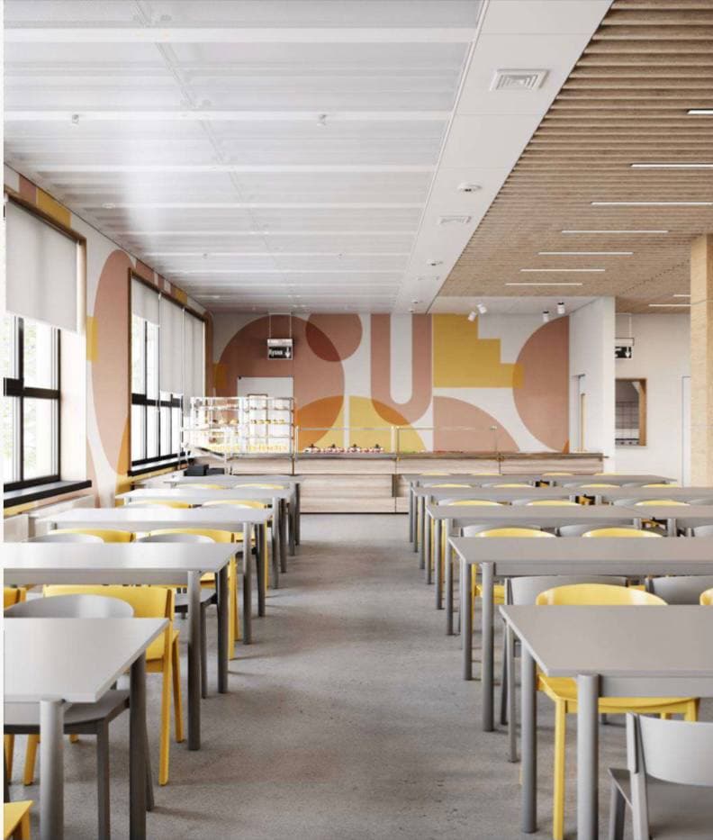 Дизайн інтер'єру обідньої зали.