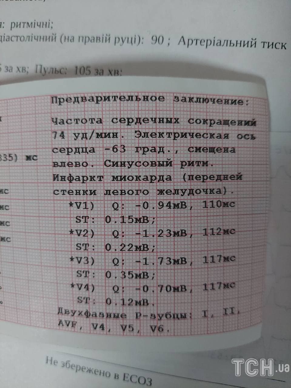 Что показал осмотр медиков.