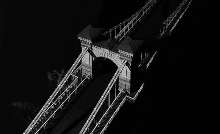 Проект-визуализацию первого киевского моста через Днепр.