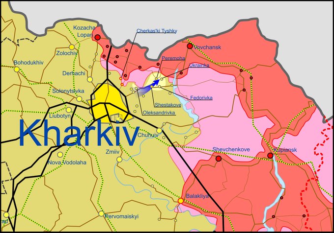 Карта бойових дій в Україні 7 травня.