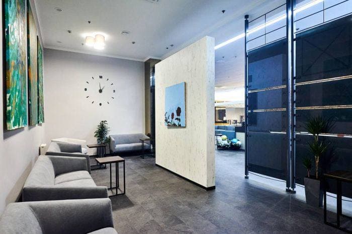 Новая лаунж-зона на ж/д вокзале в Киеве.