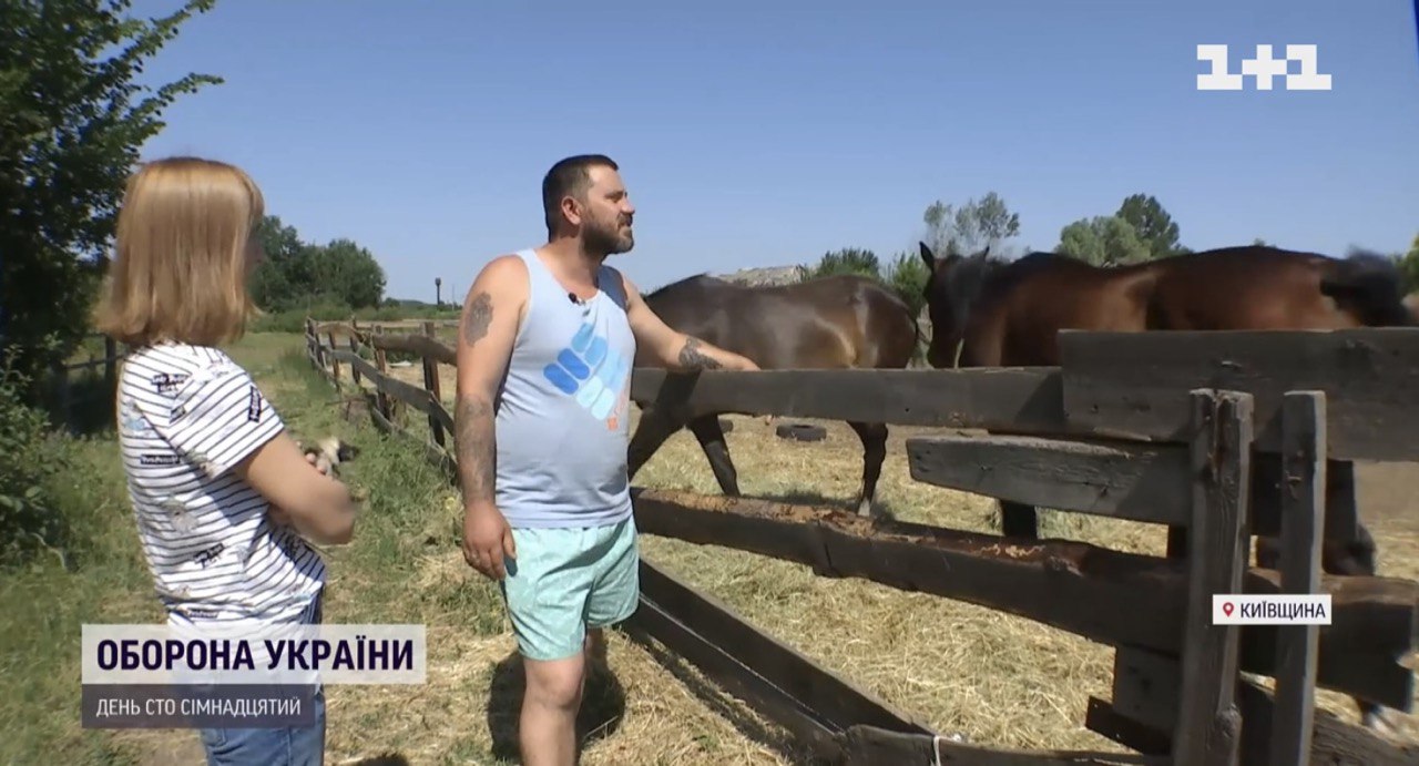 На Київщині окупанти розбомбили кінний клуб, а коней розпустили.