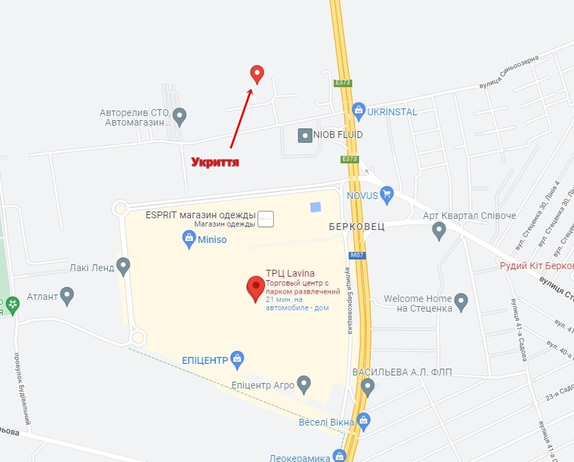 Ближайшие укрытия возле зданий ТРЦ в Киеве: карта.