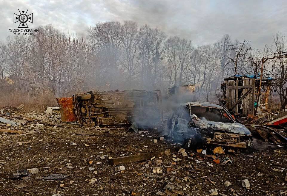 Последствия российских обстрелов Киева и области 29 декабря.