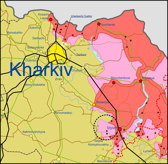Карта боевых действий в Украине 8 мая.