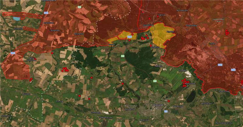 Карта бойових дій в Україні 9 липня.