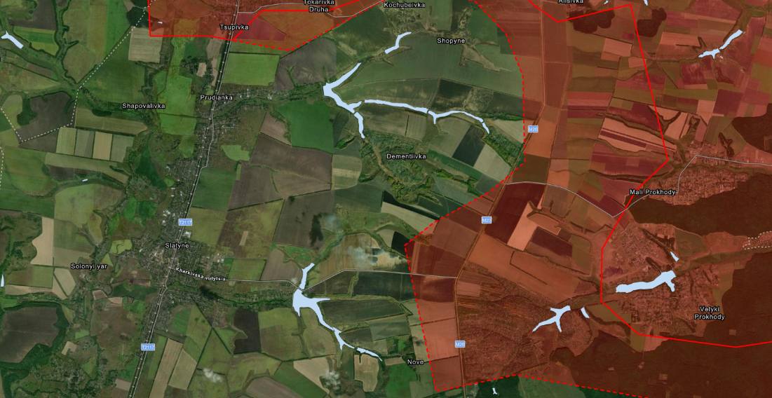 Карта бойових дій в Україні 9 липня.