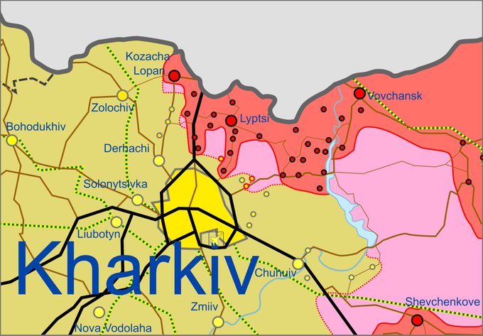 Карта бойових дій в Україні 27 квітня.