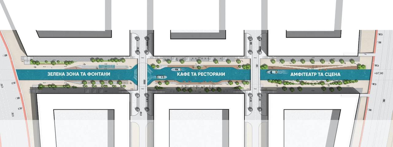 Улицу Набережно-Рыбальскую в Киеве перекроют - Визуализация