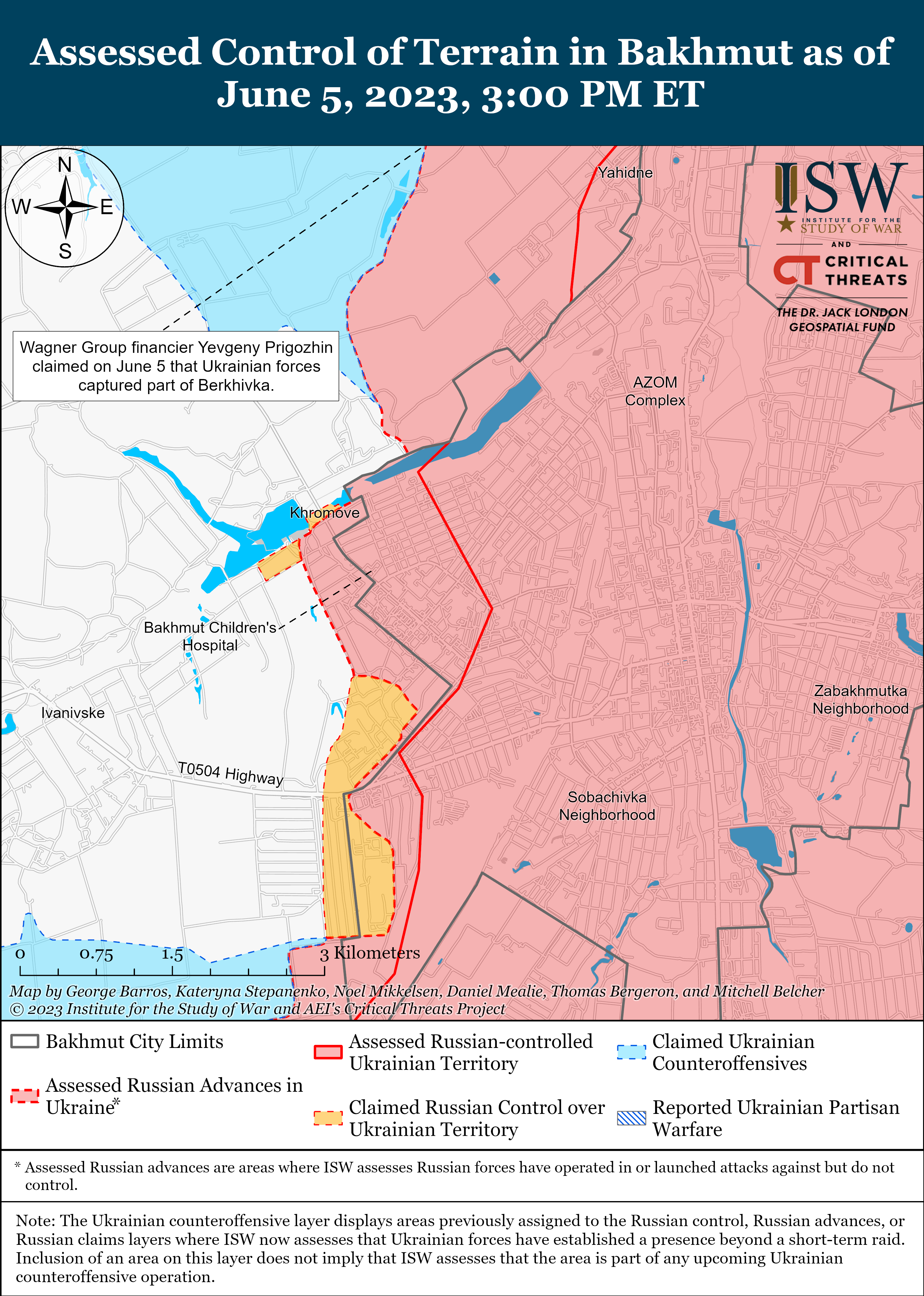 Мапа бойових дій в Україні 6 червня.