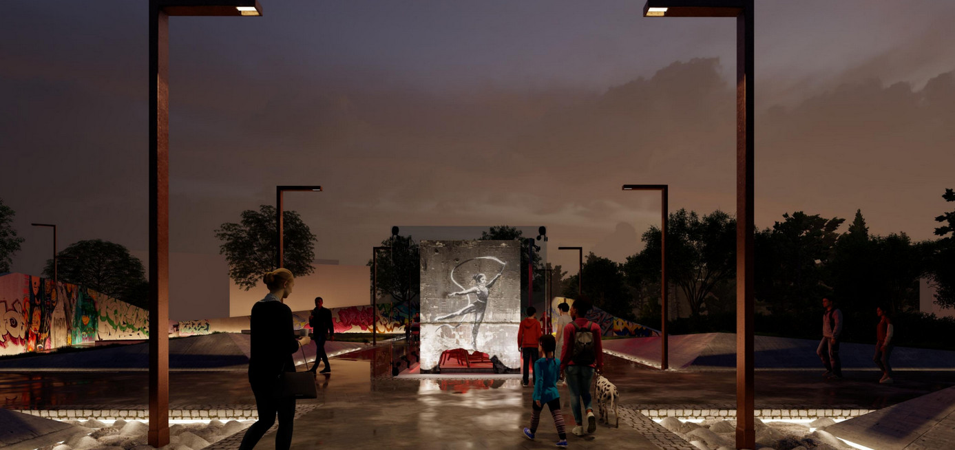 В Ирпене появится сквер с инсталляцией граффити Бэнкси - фото фото 2 1