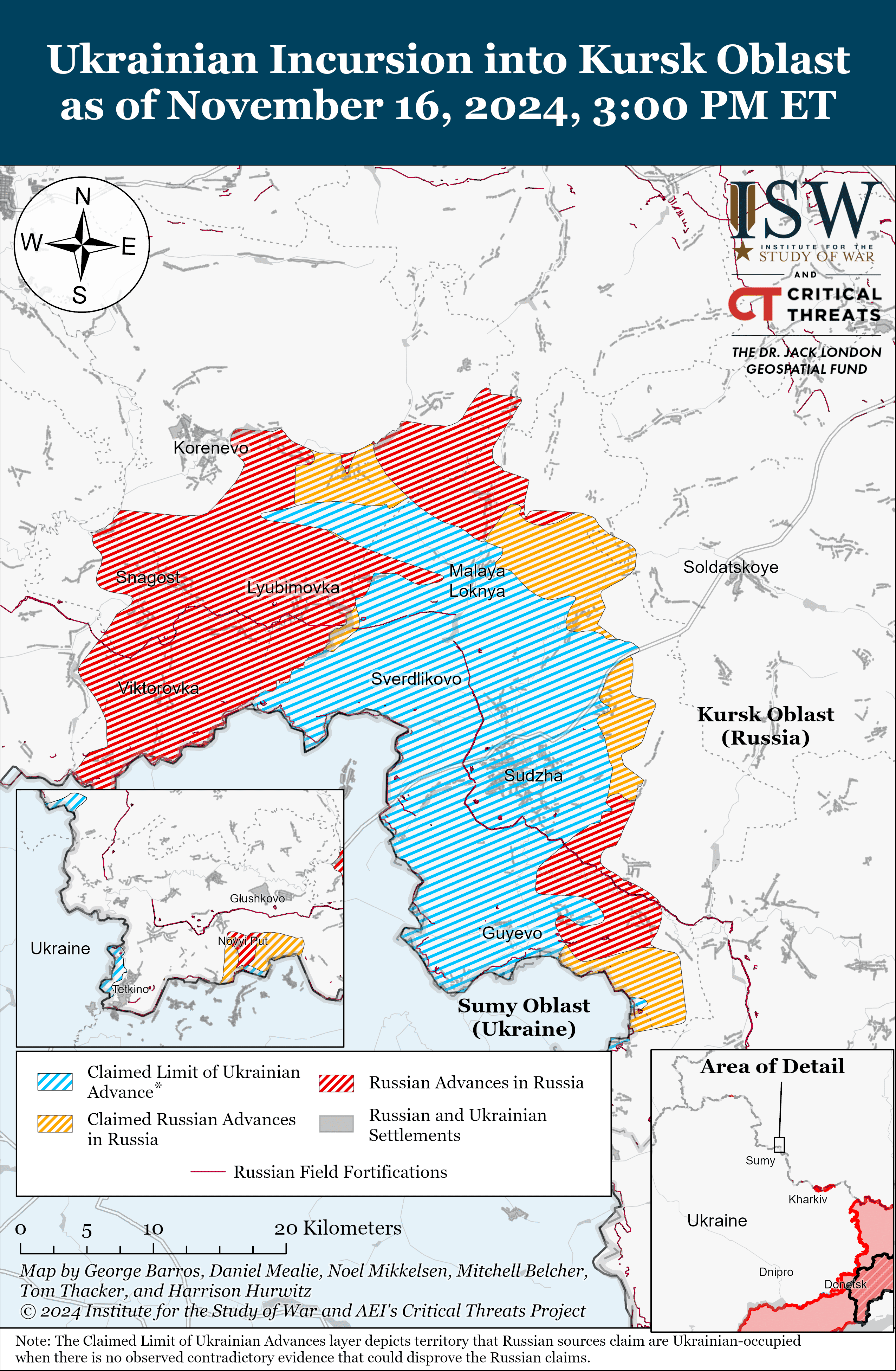 Карта бойових дій в Україні 17 листопада фото 2 1