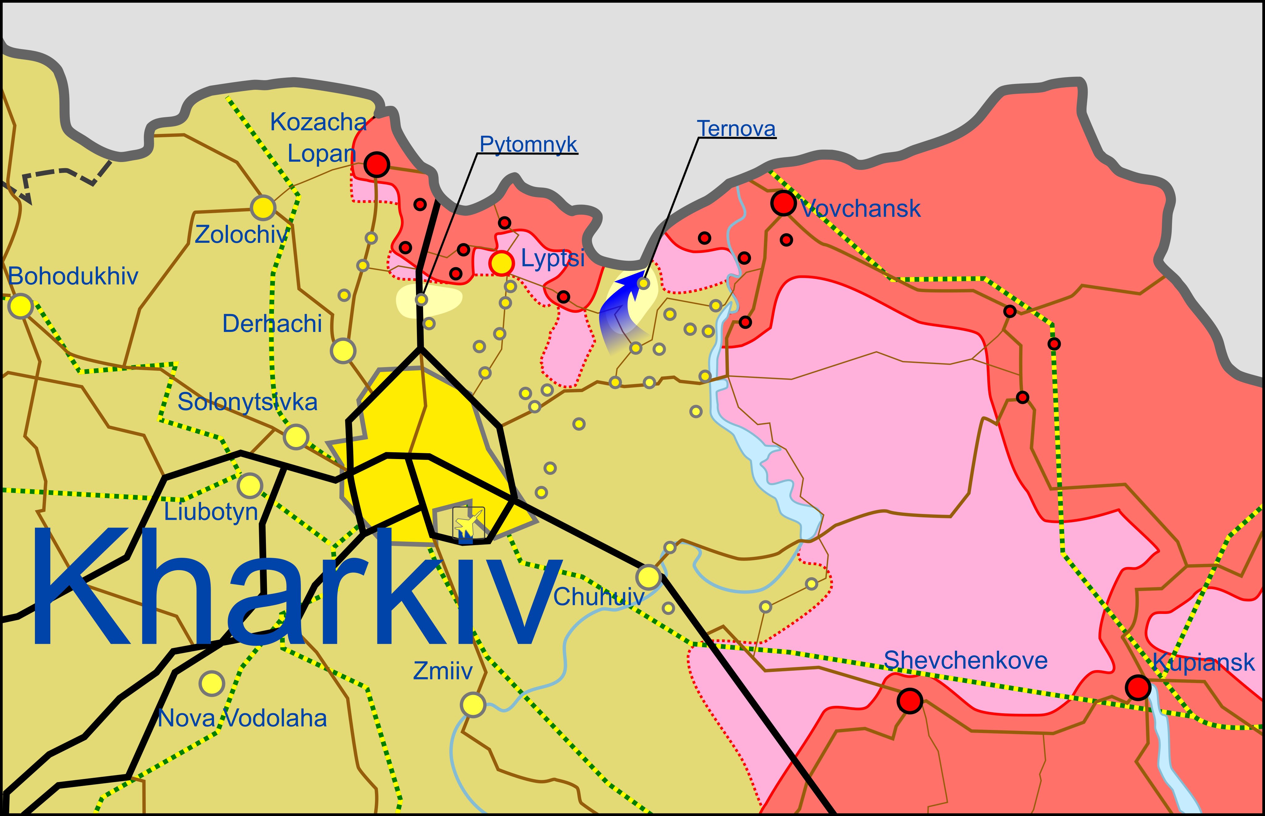 Карта боевых действий в Украине 11 мая.