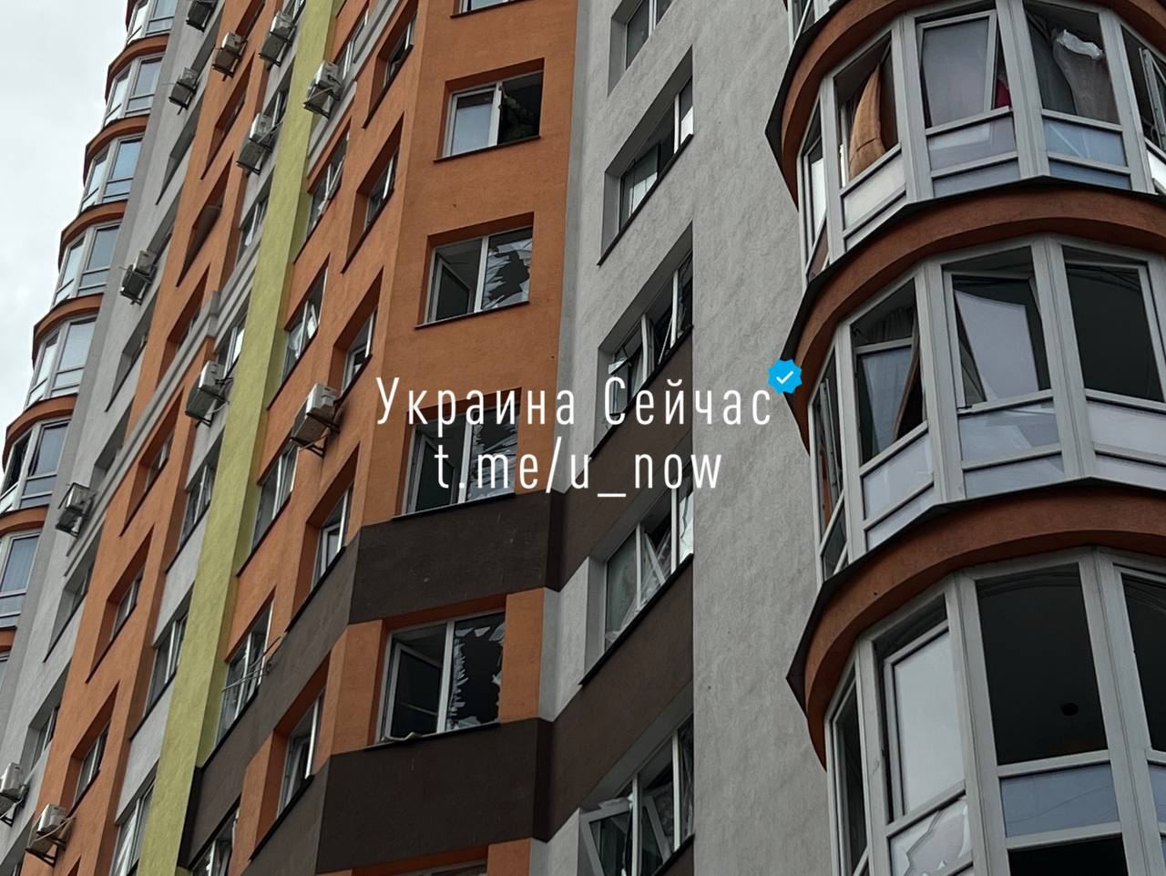 Наслідки атаки "Shahed-136" у Голосіївському районі.