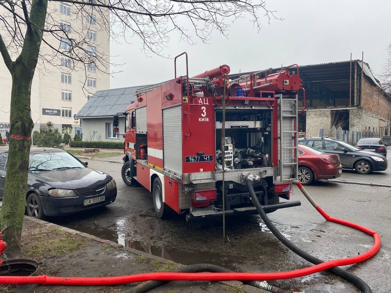 На Чоколовке горел жилой дом