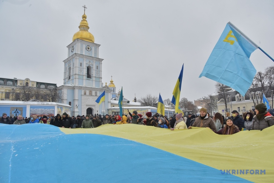 В Киеве прошла акция "Скажи Путину Нет"