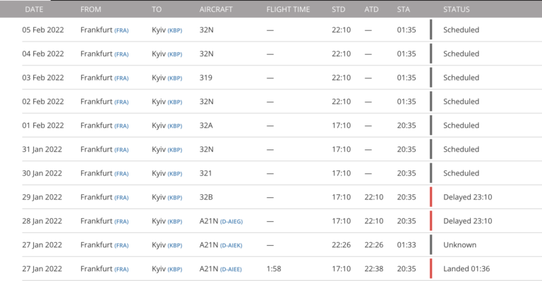 Lufthansa вернула ночную стоянку в Украине, но сократила ее время