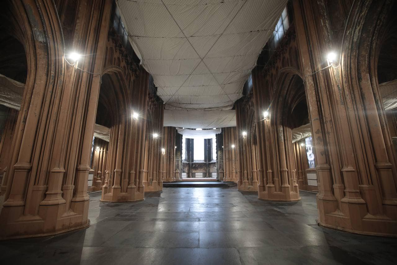 Как выглядит костел Святого Николая после проведения противоаварийных работ.