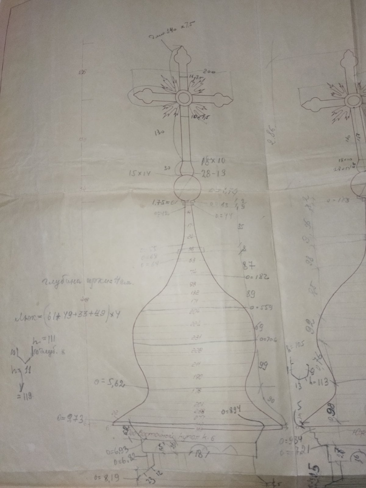 Крест, который упал с купола Софийского собора, начали реставрировать.
