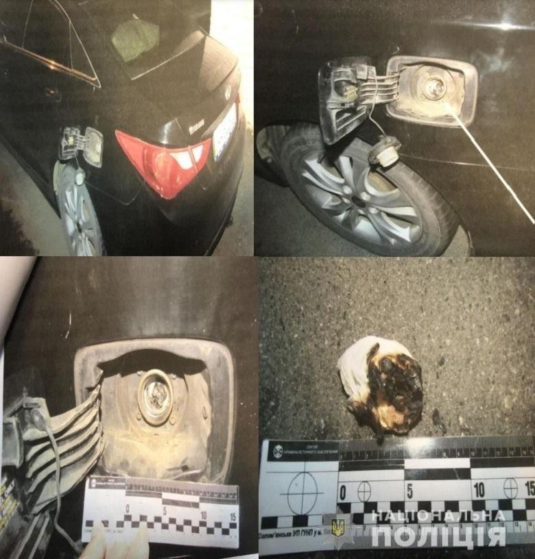 У Києві чоловік намагався підпалити авто, які стояли на парковці.