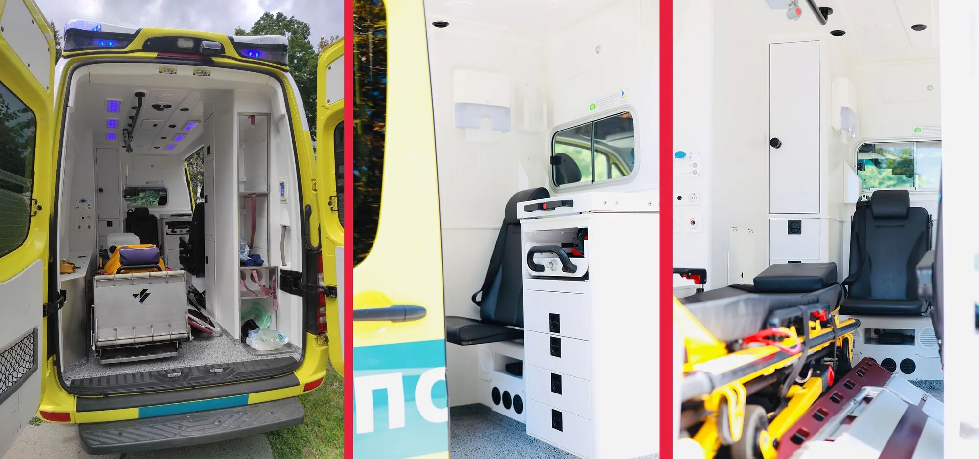 Волонтеры передали столичным врачам реанимобиль для перевозки раненых защитников.