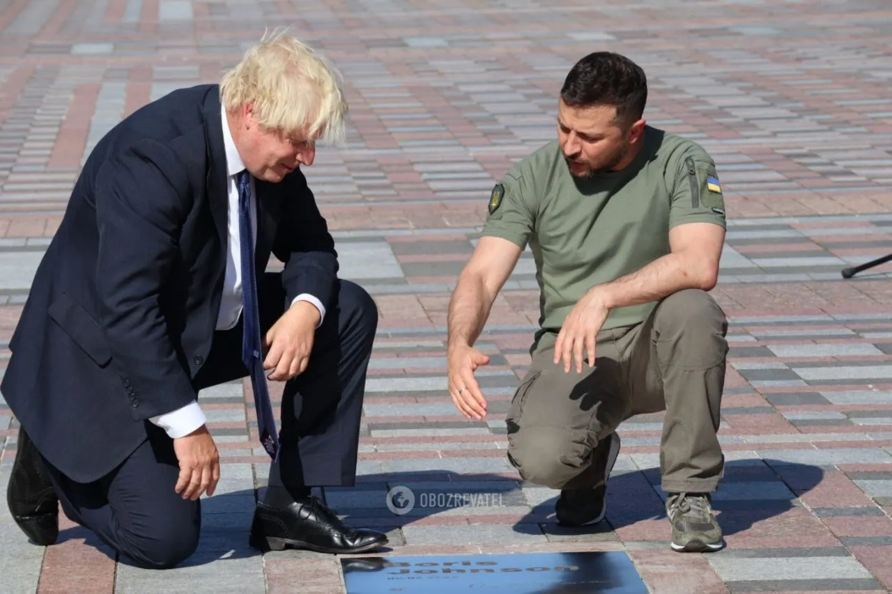 В День Независимости в Киев приехал Борис Джонсон.