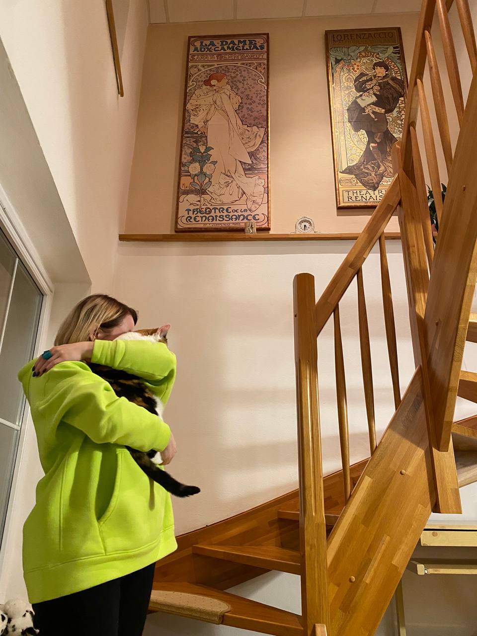 Зворушлива зустріч господині та її улюбленої кішки