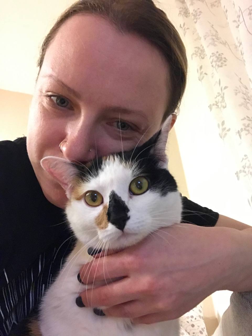 Анастасія та її кішка