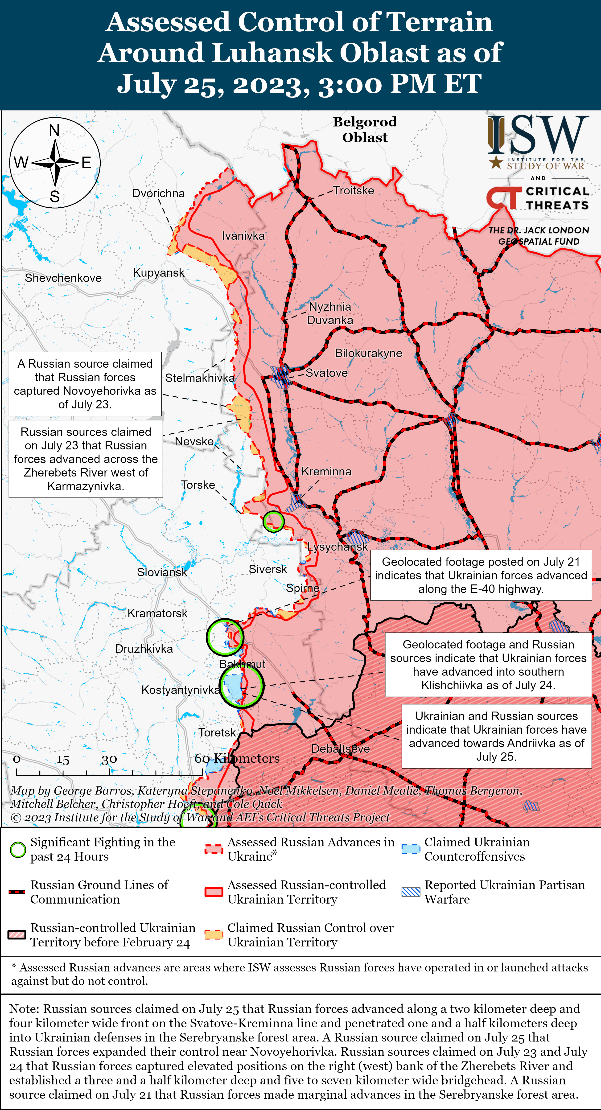 Карта бойових дій в україні